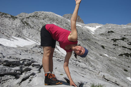 Yoga und Berg